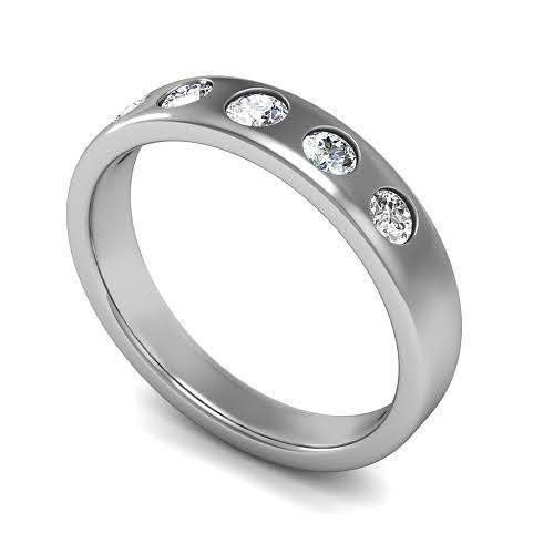 0.75 CT Round Cut Natural Diamonds - Mens Wedding Bands