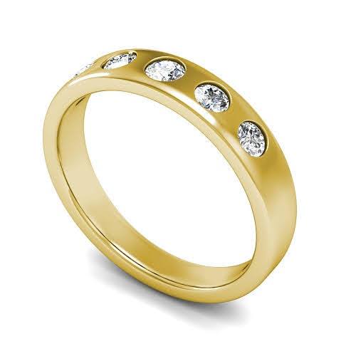 0.75 CT Round Cut Diamonds - Mens Wedding Band - Primestyle.com