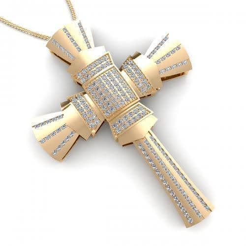 0.75 CT Round Cut Natural Diamonds - Religious Pendants