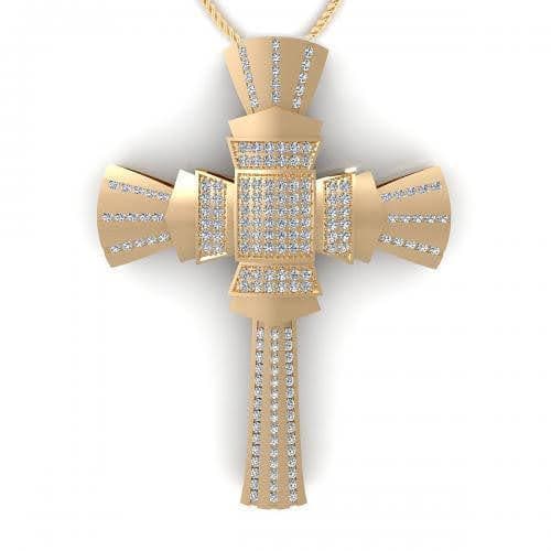 0.75 CT Round Cut Natural Diamonds - Religious Pendants