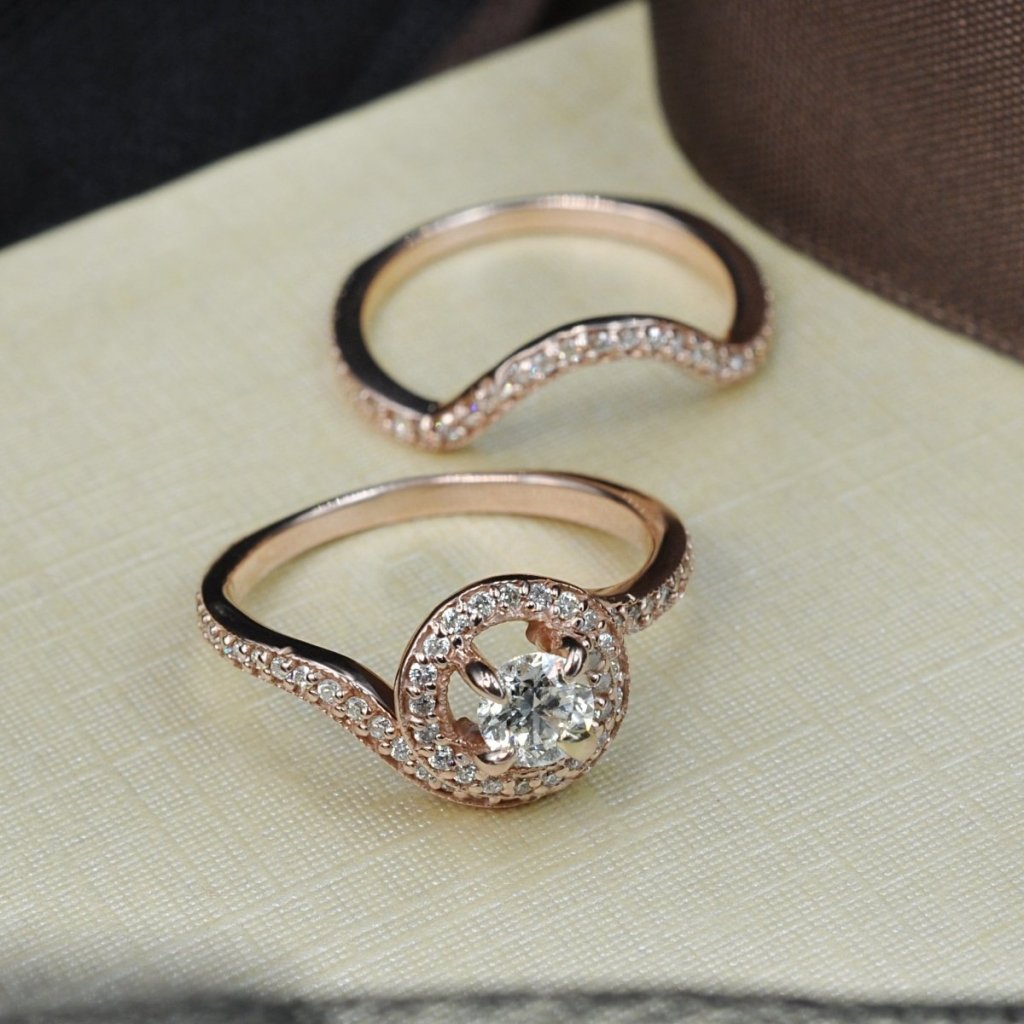 0.80 - 1.95 CT Round Cut Natural Diamonds - Bridal Set - Primestyle.com