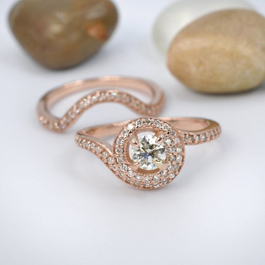 0.80 - 1.95 CT Round Cut Natural Diamonds - Bridal Set - Primestyle.com