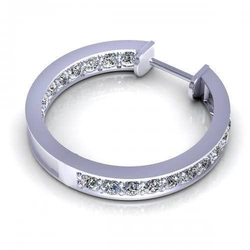 0.80-2.00 CT Round Cut Diamonds - Diamond Earrings - Primestyle.com