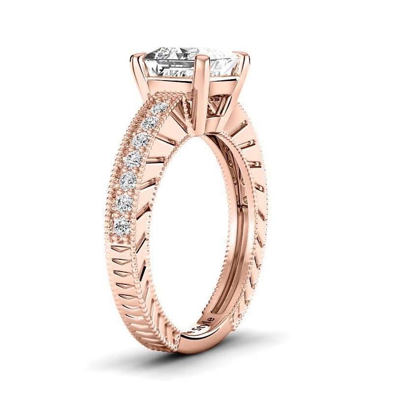 0.80-3.30 CT Round & Princess Cut Lab Grown Diamonds - Engagement Ring - Primestyle.com