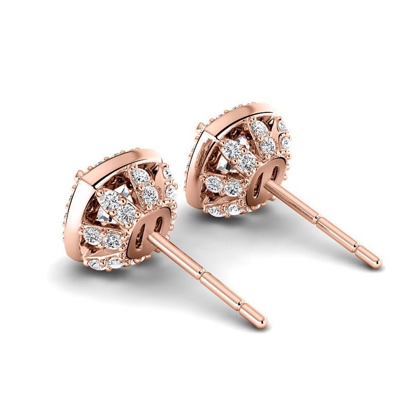 0.80-5.20 CT Round & Ascher Cut Lab Grown Diamonds - Stud Earrings - Primestyle.com