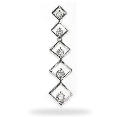 0.80 CT Round Cut Natural Diamonds - Journey Pendants