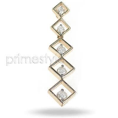 0.80 CT Round Cut Natural Diamonds - Journey Pendants