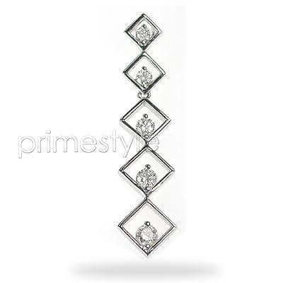 0.80 CT Round Cut Natural Diamonds - Journey Pendants