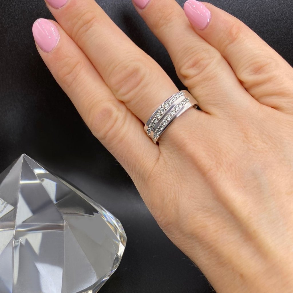 0.80 CT Round Cut Natural Diamonds - Mens Wedding Bands - Primestyle.com