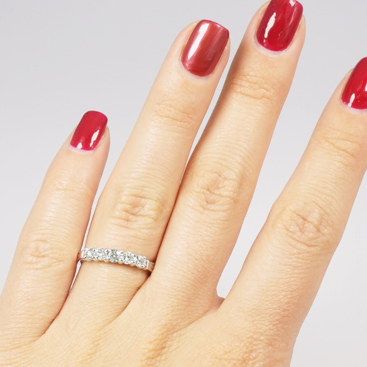 0.80 CT Round Cut Natural Diamonds - Wedding Band