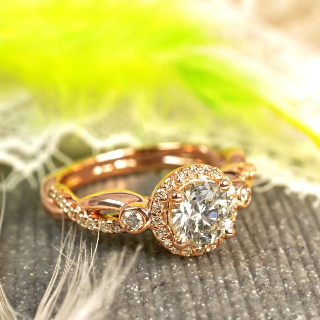 0.82-1.97 CT Round Cut Natural Diamonds - Engagement Ring