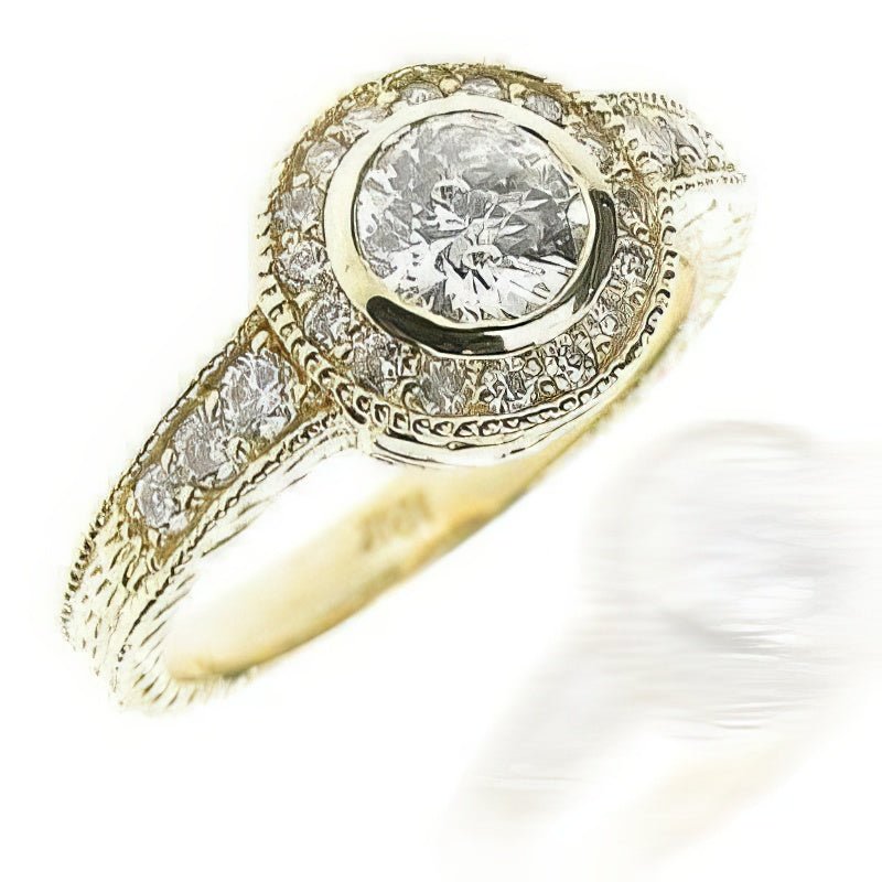 0.85-2.00 CT Round Cut Natural Diamonds - Engagement Ring