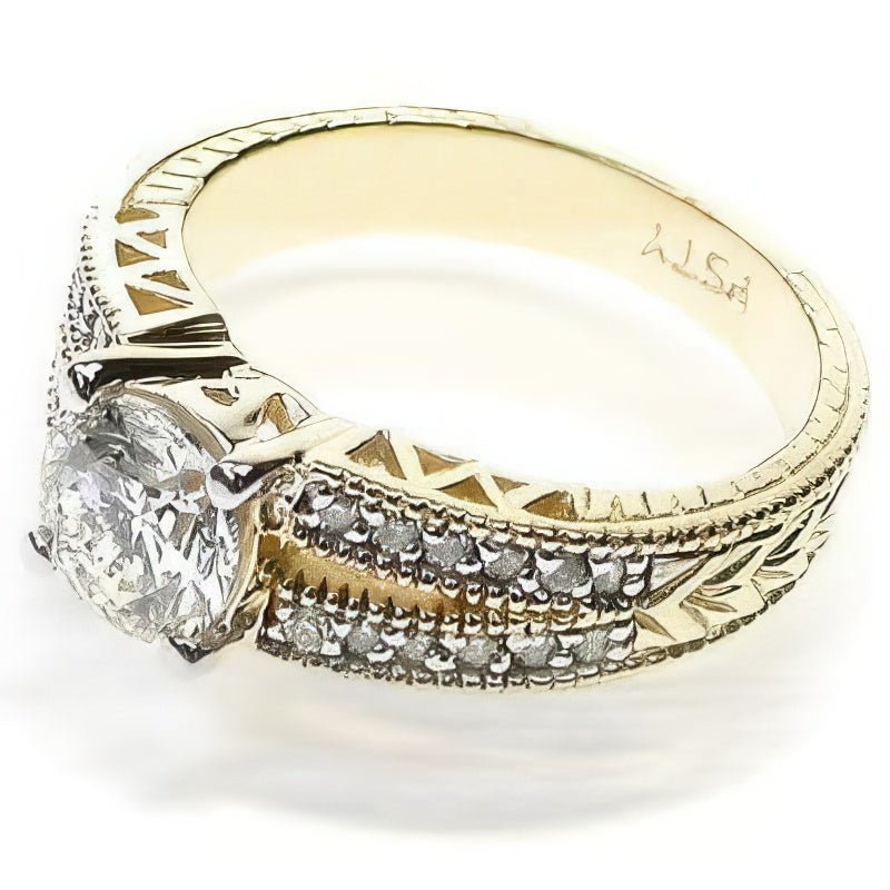 0.85 - 2.00 CT Round Cut Natural Diamonds - Engagement Ring - Primestyle.com