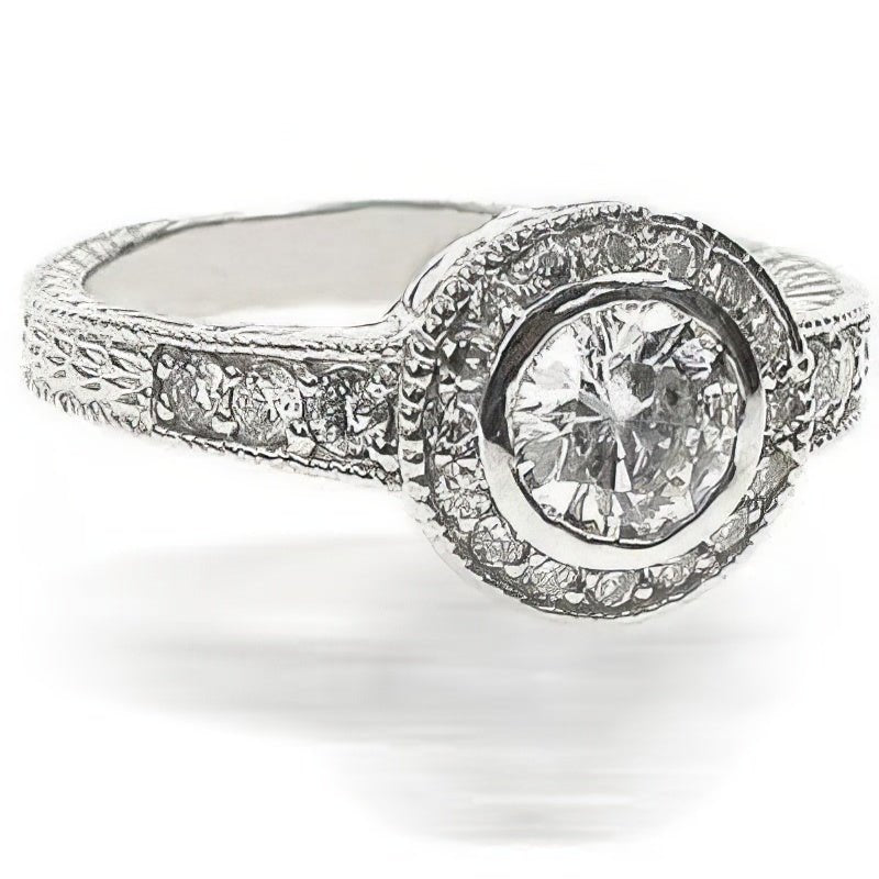 0.85-2.00 CT Round Cut Natural Diamonds - Engagement Ring
