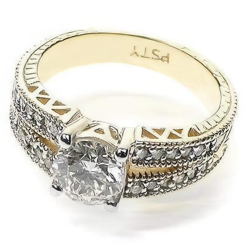 0.85-2.00 CT Round Cut Natural Diamonds - Engagement Ring