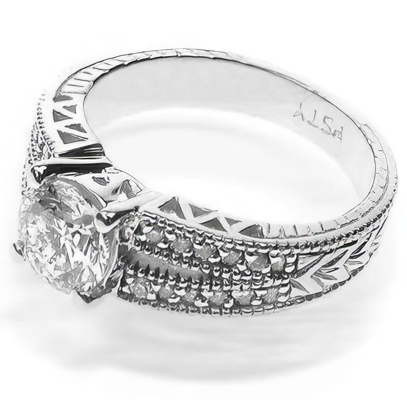 0.85-2.00 CT Round Cut Natural Diamonds - Engagement Ring