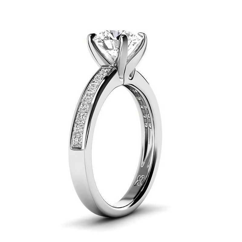 0.85-6.35 CT Round Cut Diamonds - Engagement Ring