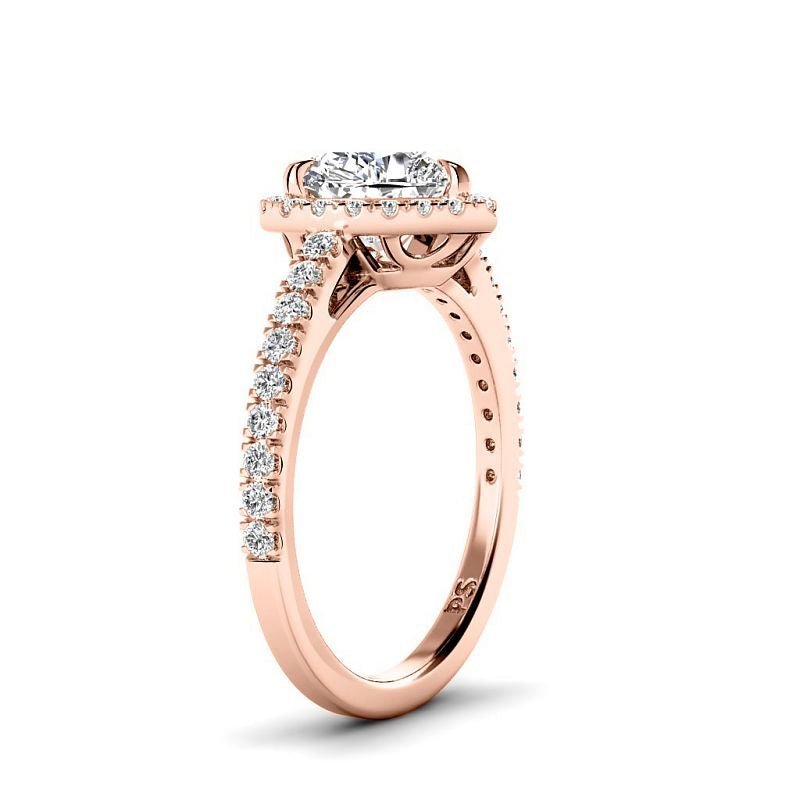 0.85-6.35 CT Heart & Round Cut Diamonds - Engagement Ring