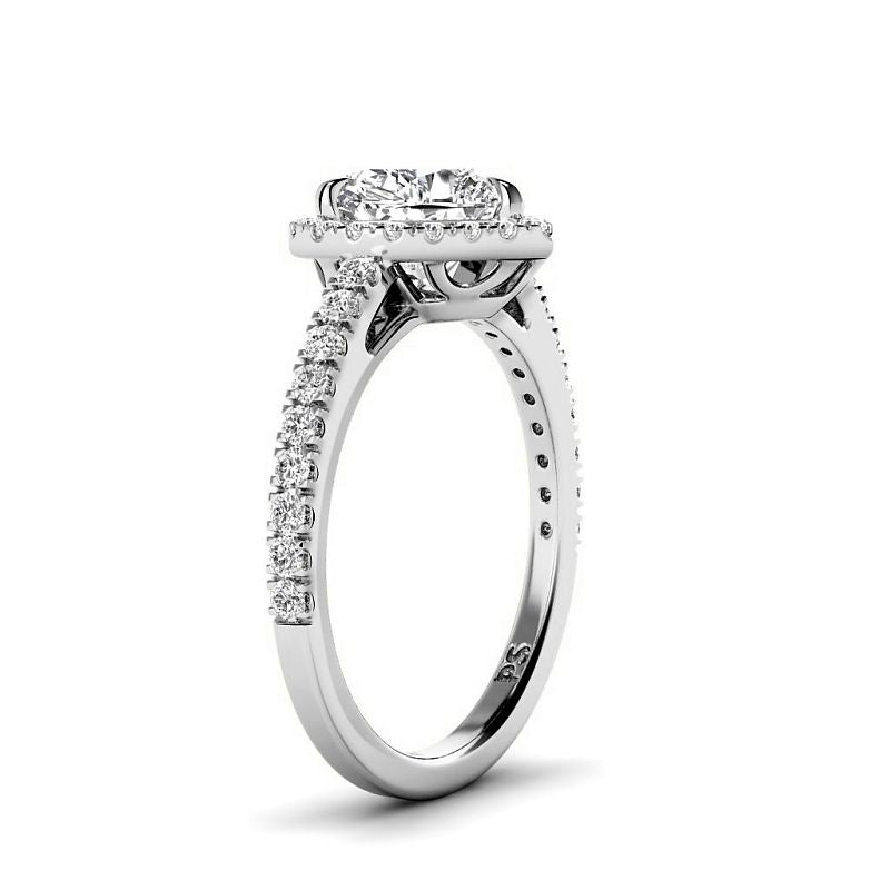 0.85-3.35 CT Round & Heart Cut Lab Grown Diamonds - Engagement Ring - Primestyle.com