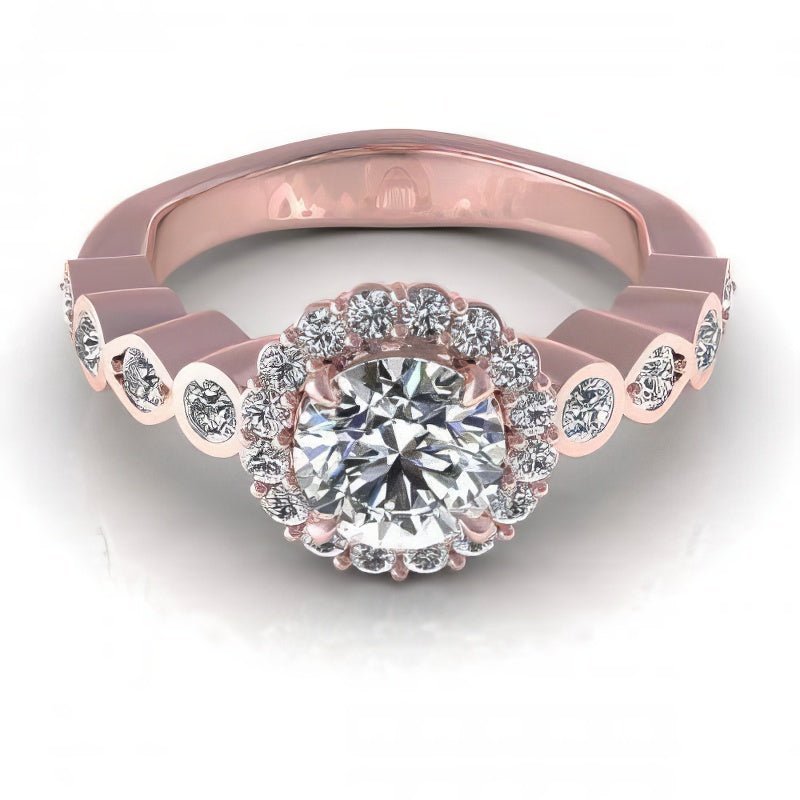 0.90-2.05 CT Round Cut Natural Diamonds - Engagement Ring