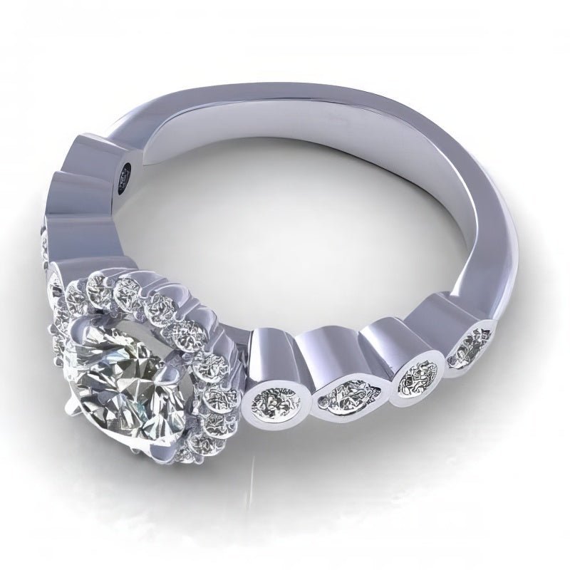 0.90 - 2.05 CT Round Cut Natural Diamonds - Engagement Ring - Primestyle.com