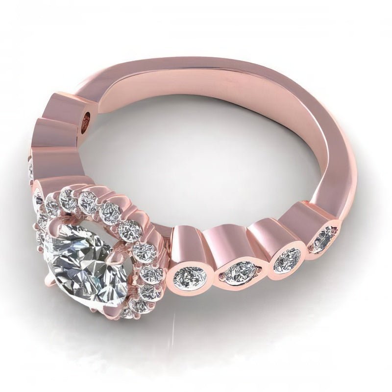 0.90 - 2.05 CT Round Cut Natural Diamonds - Engagement Ring - Primestyle.com