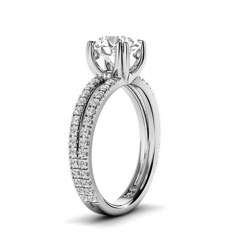 0.90-6.40 CT Round Cut Diamonds - Engagement Ring
