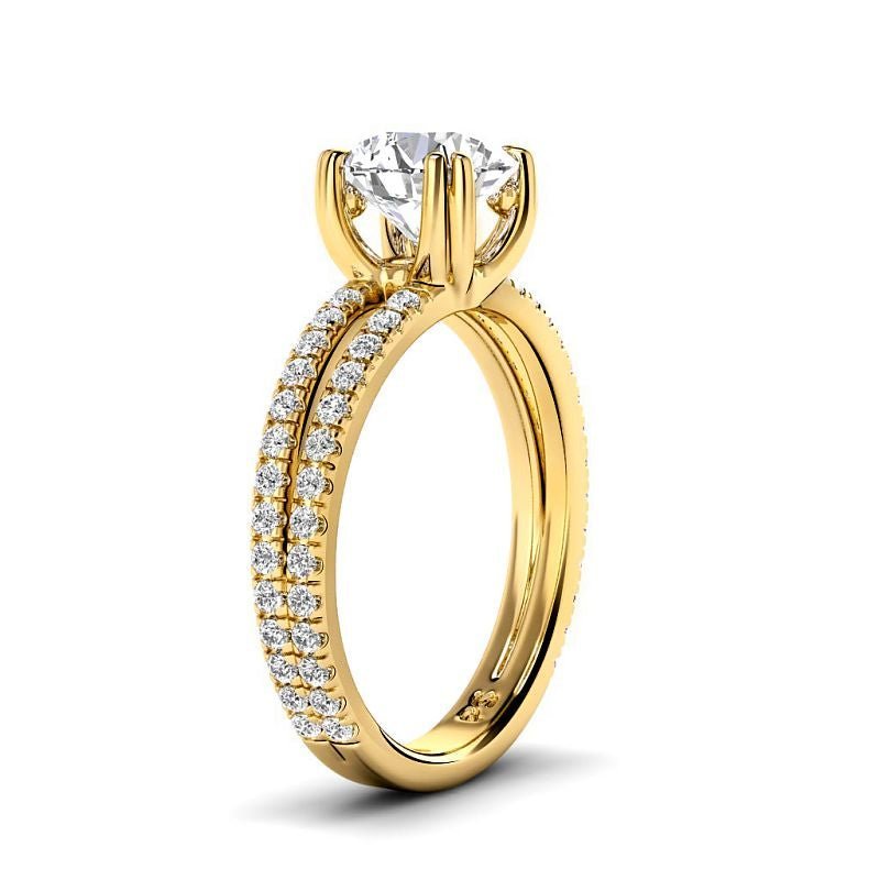 0.90 - 6.40 CT Round Cut Diamonds - Engagement Ring - Primestyle.com
