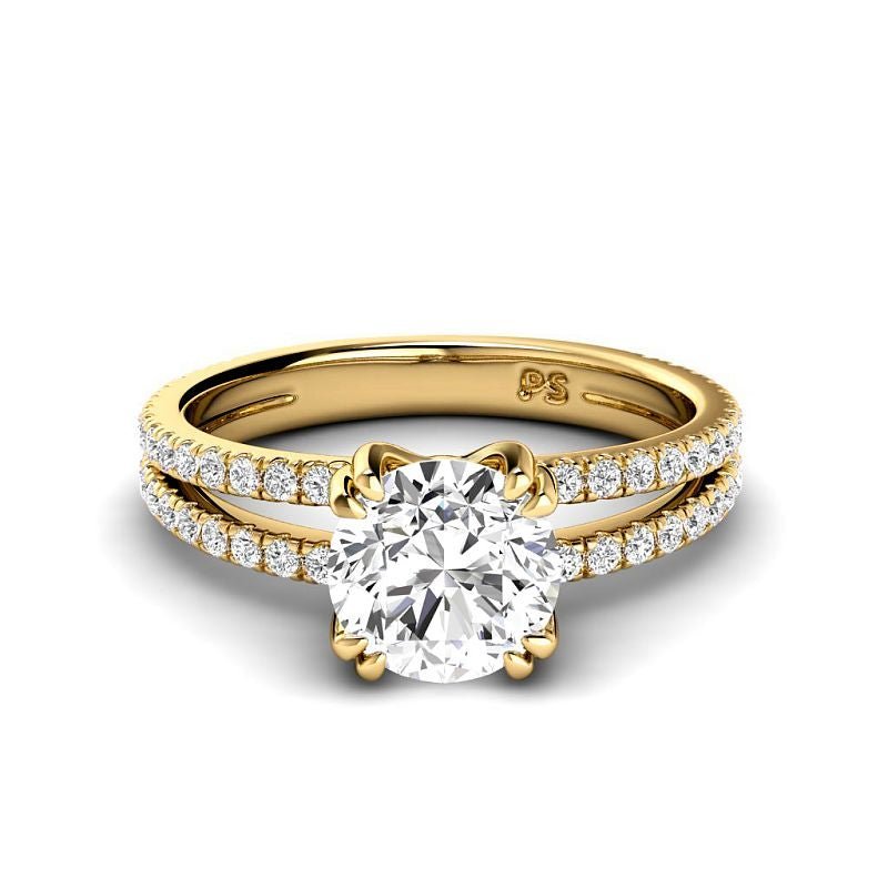 0.90-6.40 CT Round Cut Diamonds - Engagement Ring