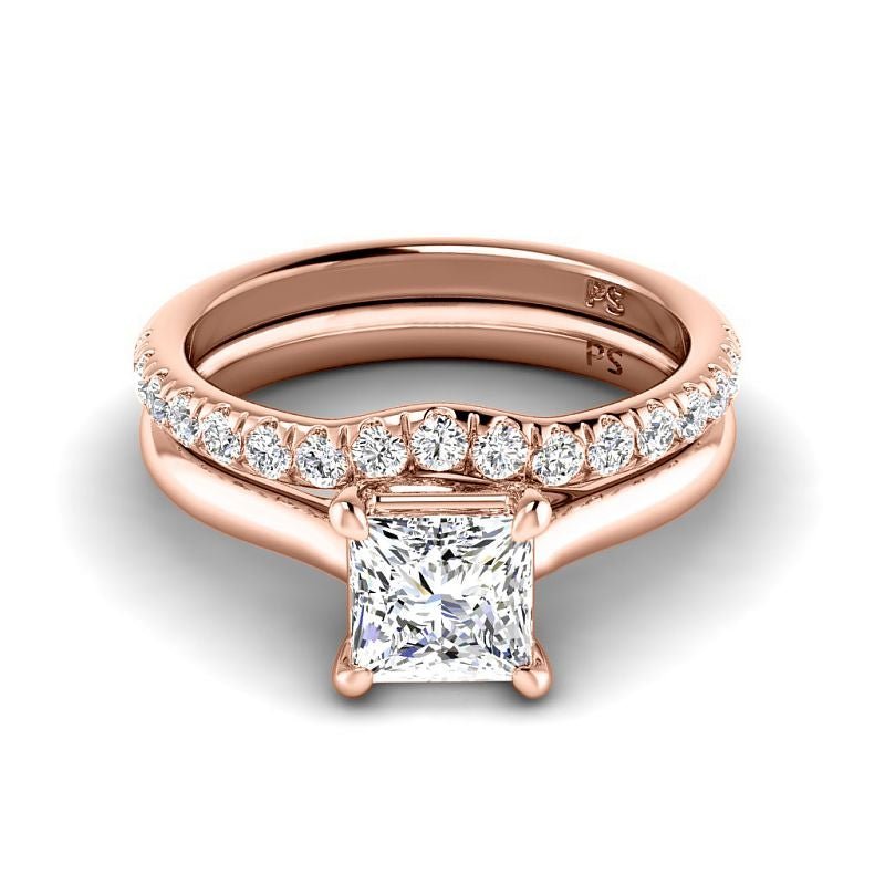 0.90 - 6.40 CT Round Cut Diamonds - Bridal Set - Primestyle.com