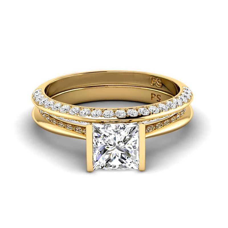 0.90-6.40 CT Round Cut Diamonds - Bridal Set