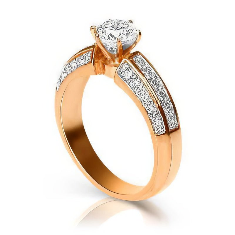 0.95-2.10 CT Round Cut Natural Diamonds - Engagement Ring