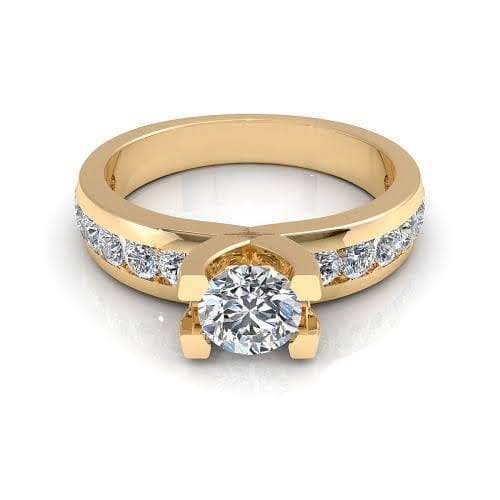 0.95-2.10 CT Round Cut Natural Diamonds - Engagement Ring