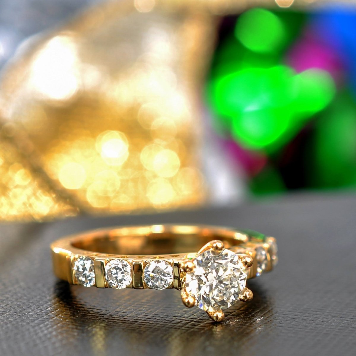 0.95-2.10 CT Round Cut Natural Diamonds - Engagement Ring