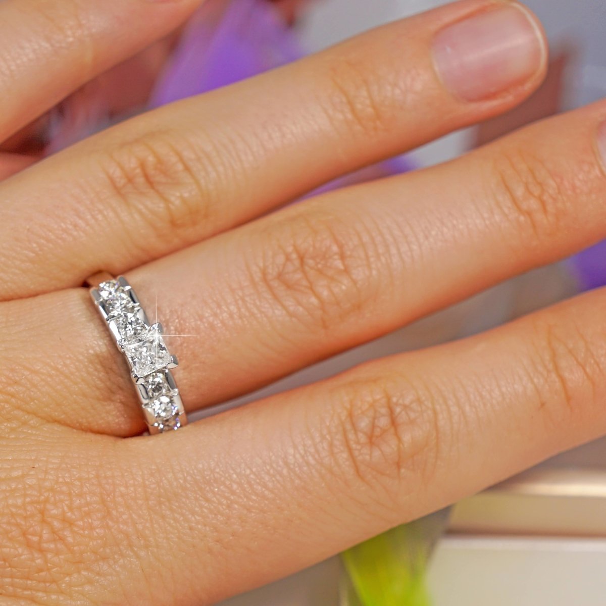 0.95-2.10 CT Round & Princess Cut Diamonds - Engagement Ring - Primestyle.com