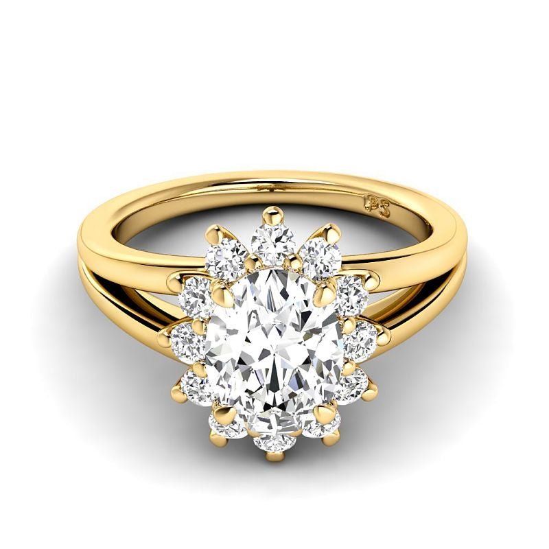 0.95 - 6.45 CT Oval & Round Cut Diamonds - Engagement Ring - Primestyle.com