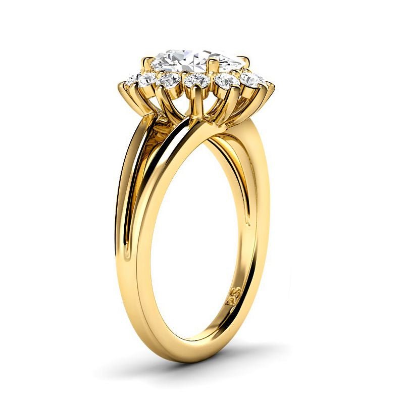 0.95-3.45 CT Round & Oval Cut Lab Grown Diamonds - Engagement Ring - Primestyle.com