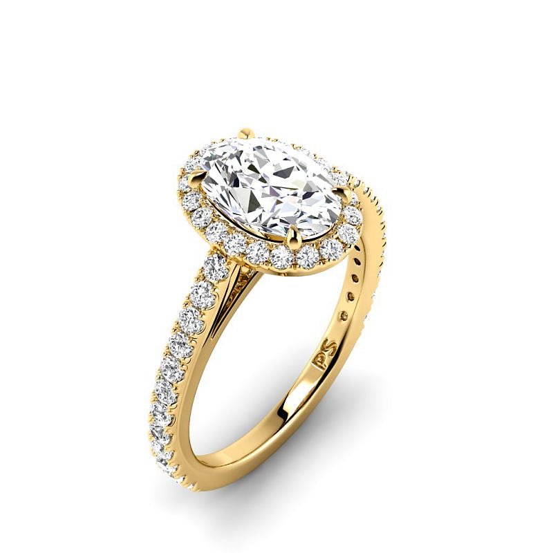 0.95-3.45 CT Round & Oval Cut Lab Grown Diamonds - Engagement Ring - Primestyle.com