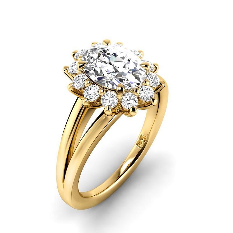 0.95-6.45 CT Oval & Round Cut Diamonds - Engagement Ring