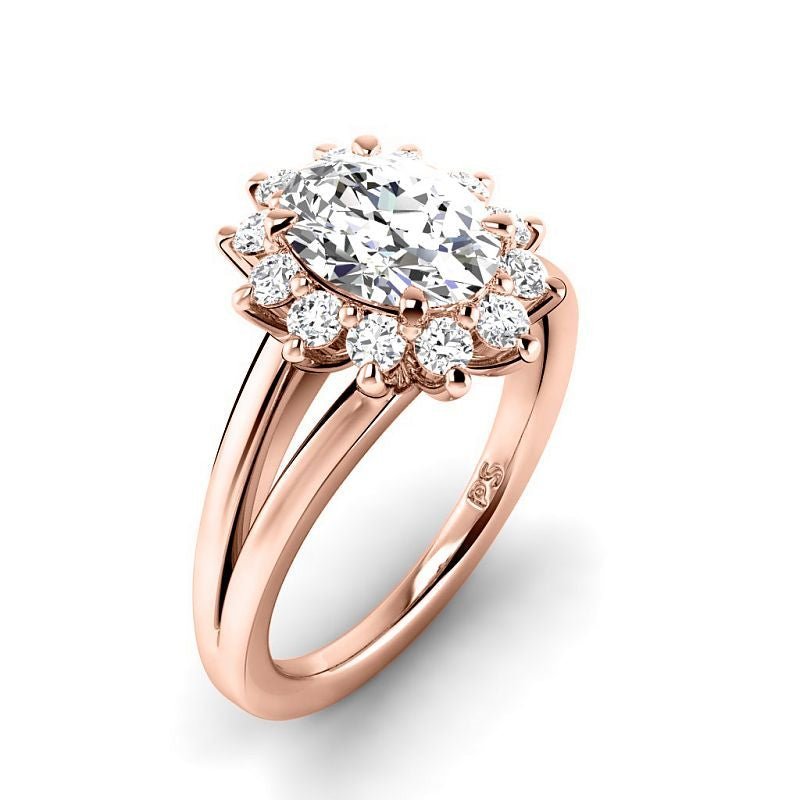 0.95 - 6.45 CT Oval & Round Cut Diamonds - Engagement Ring - Primestyle.com