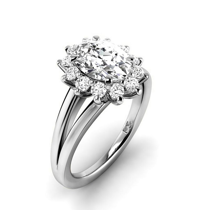 0.95-6.45 CT Oval & Round Cut Diamonds - Engagement Ring
