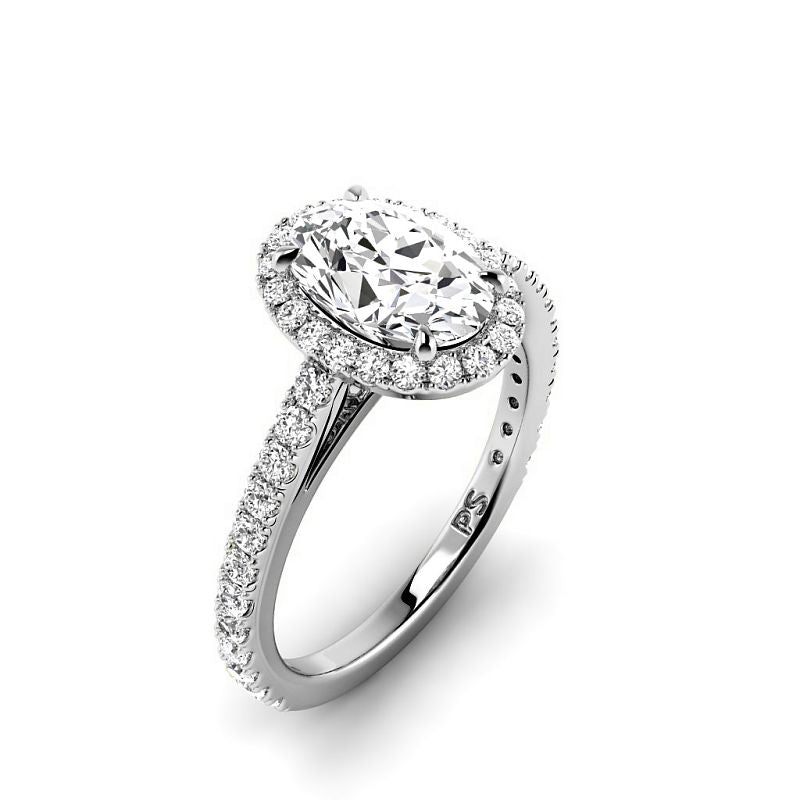 0.95-3.45 CT Round &amp; Oval Cut Lab Grown Diamonds - Engagement Ring - Primestyle.com