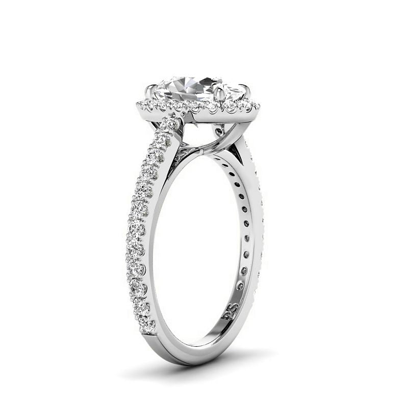 0.95-3.45 CT Round &amp; Oval Cut Lab Grown Diamonds - Engagement Ring - Primestyle.com