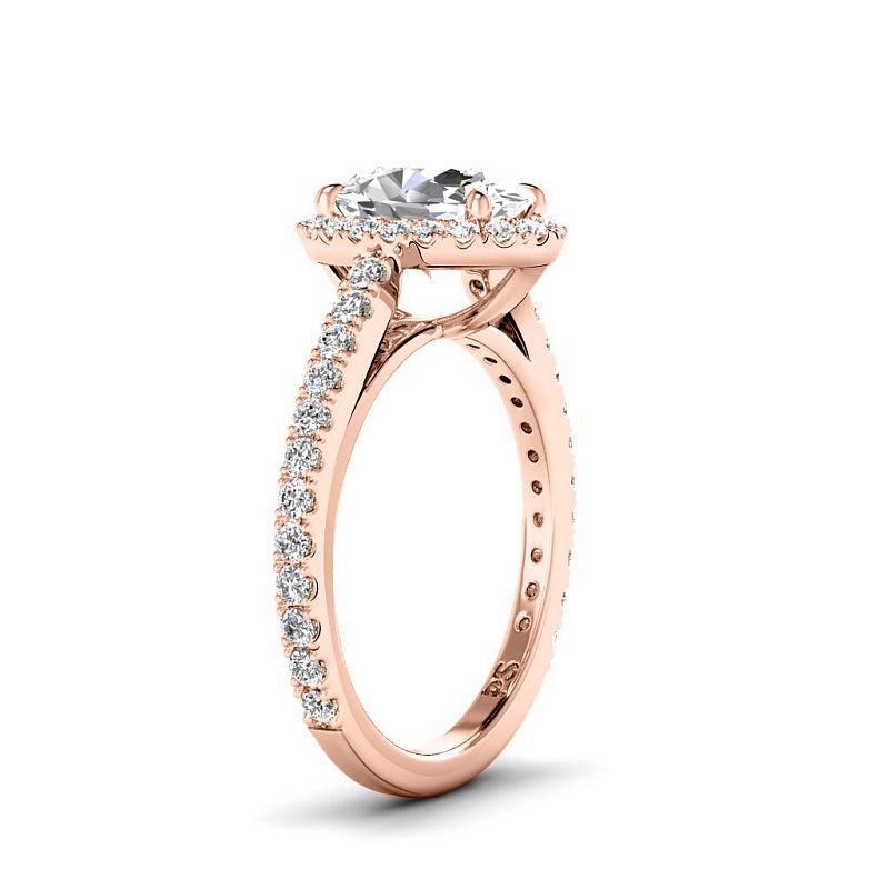 0.95-3.45 CT Round & Oval Cut Lab Grown Diamonds - Engagement Ring - Primestyle.com