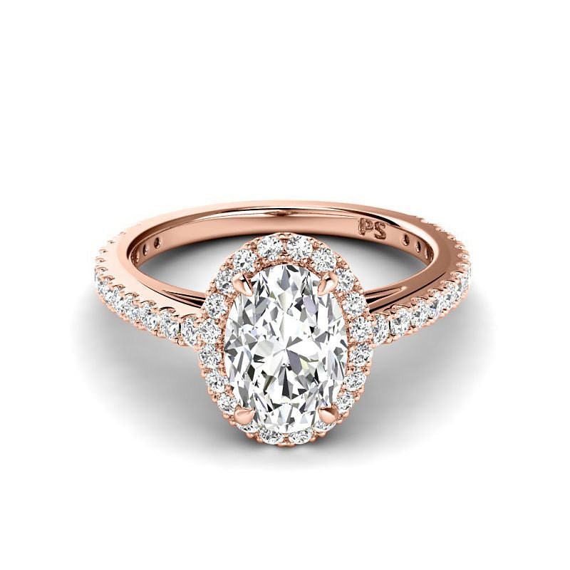 0.95-3.45 CT Round &amp; Oval Cut Lab Grown Diamonds - Engagement Ring - Primestyle.com