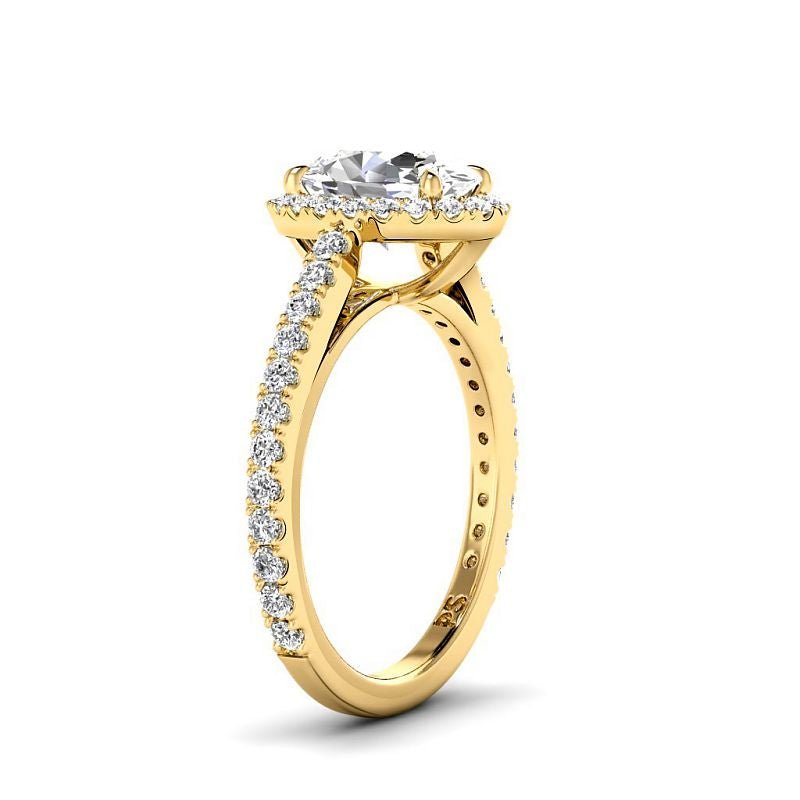 0.95 - 6.45 CT Oval & Round Cut Diamonds - Engagement Ring - Primestyle.com