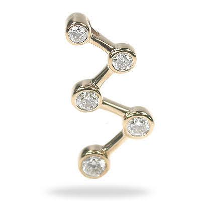 0.95 CT Round Cut Natural Diamonds - Journey Pendants