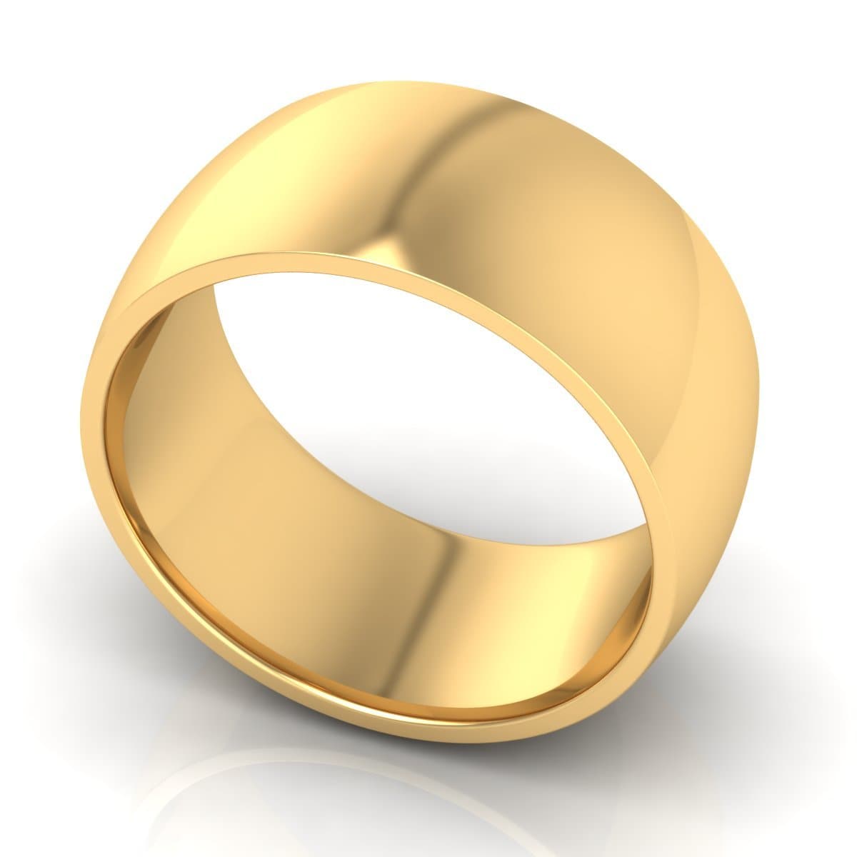 1.0 mm Comfort Fit Plain Wedding Band in 14KT, 18KT & Platinum - Primestyle.com