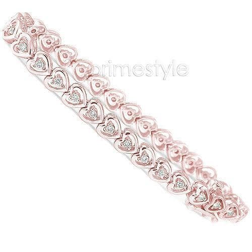 1.00-1.50 CT Round Cut Diamonds - Diamond Bracelet - Primestyle.com