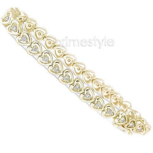 1.00-1.50 CT Round Cut Diamonds - Diamond Bracelet - Primestyle.com